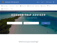 Tablet Screenshot of koshertripadviser.com